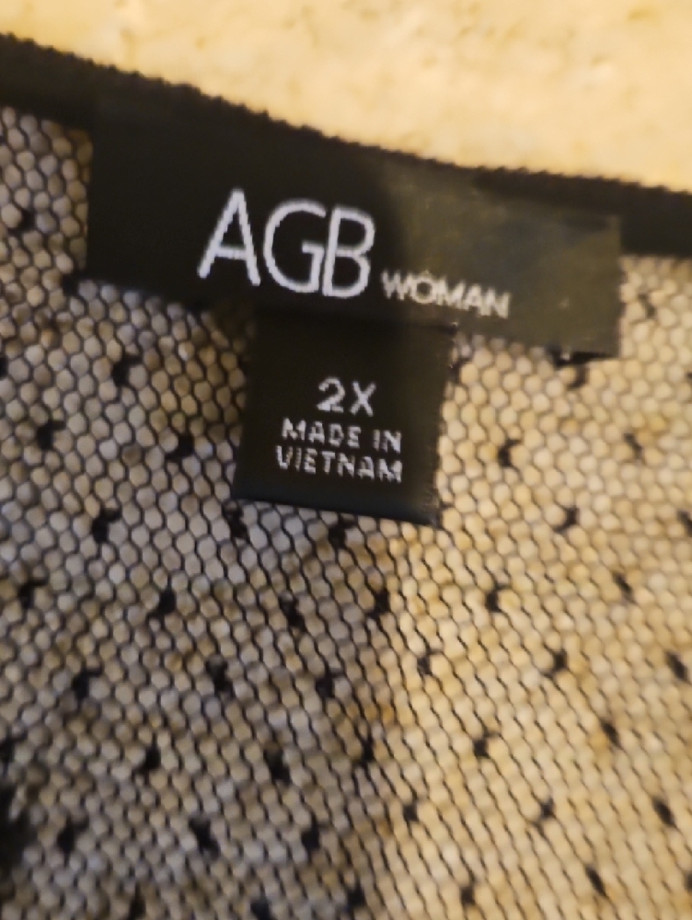 AGB Black Ruffled Scoop Neck Top - Picture 4 of 5